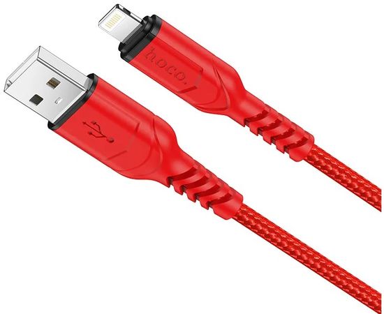USB-кабель для Apple 8pin Lightning 2м. (HOCO) X59 Victory, красный (6931474794062)
