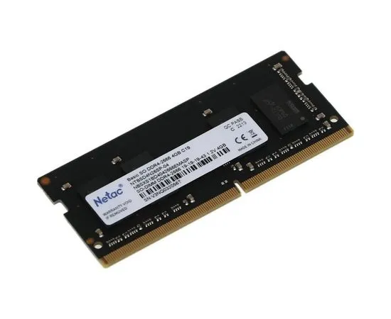 Оперативная память для ноутбука 4Gb DDR4-2666MHz (Netac) (NTBSD4N26SP-04)
