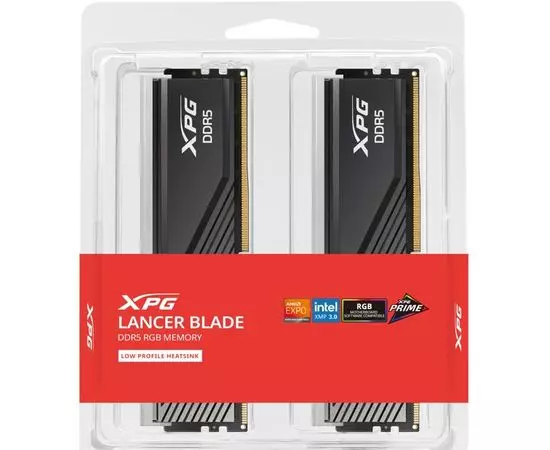 Оперативная память ADATA 2x16Gb DDR5-6400MHz ADATA XPG Lancer Blade RGB Black (AX5U6400C3216G-DTLABRBK), фото 3