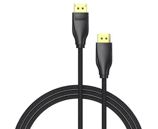Кабель DisplayPort 3m, v1.4, Vention, черный (HCCBI), фото 2