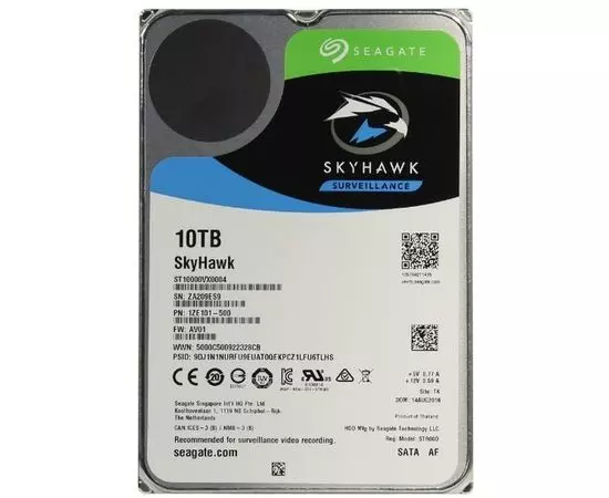 Жесткий диск Seagate 10Tb SkyHawk (ST10000VX0004)