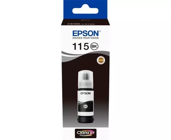 чернила Epson 115 (пинментные черные) Pigment Black, 70мл (C13T07C14A)