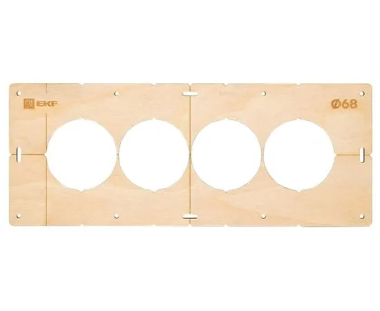 Шаблон для подрозетников c 4 отв. d68мм Expert EKF (sh-d68-4), фото 2