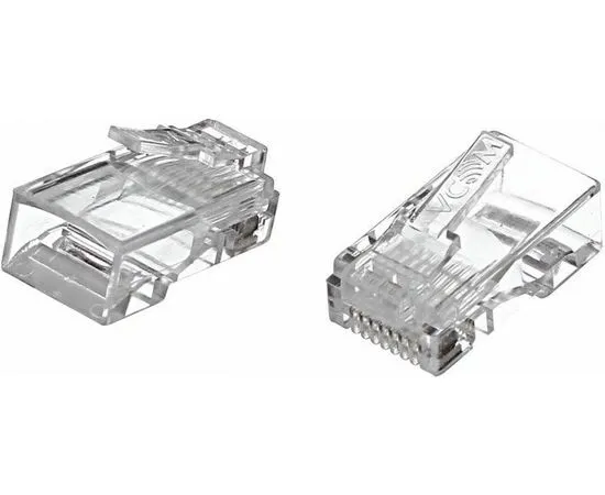 Коннектор RJ-45 (8P8C) UTP кат.5e, (VCOM) упак. 20 шт. цена за 20 шт (VNA2200-1/20), фото 2