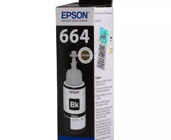 Epson T6641 (чернила черные) Black, 70мл (C13T664198), фото 3
