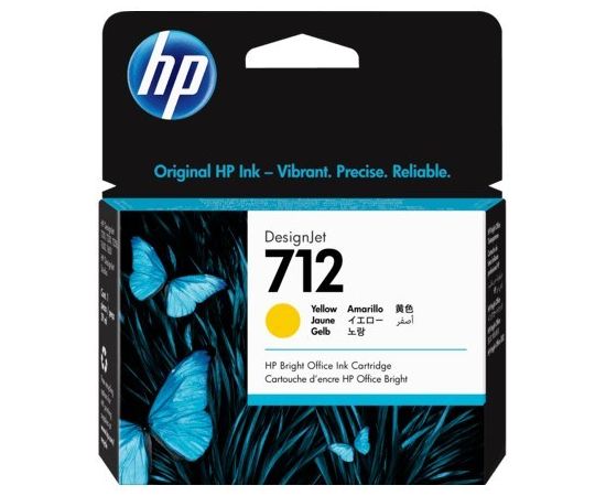 Картридж HP №712 Yellow 29ml (3ED69A)