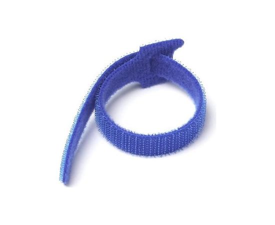 Хомут-липучка для кабелей, 180x12мм , синий, упаковка 20шт. (Lanmaster) (LAN-VCM180-BL)