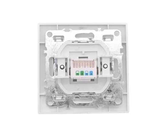 Розетка внутренняя 1xRJ-45 (8P8C) Cat. 5e UTP, Basic Минск RJ45, белый (EKF) (ERK01-035-10), фото 2