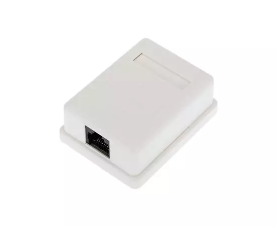 Розетка настенная 1xRJ-45 (8P8C) Cat. 6 UTP, одинарная (REXANT) (03-0132)