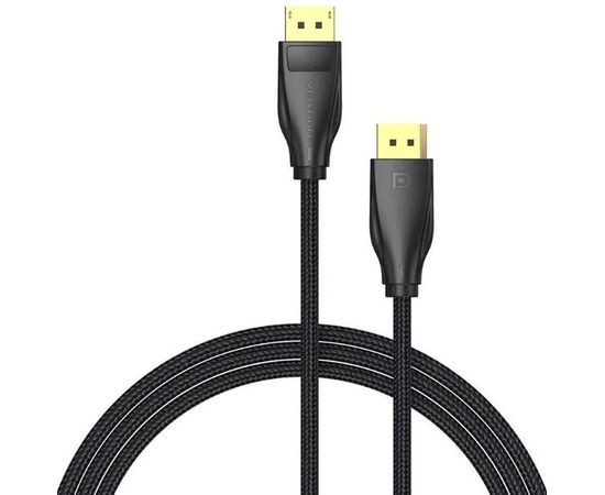 Кабель DisplayPort 1.5m, v1.4, Vention, в оплетке, черный (HCCBG)