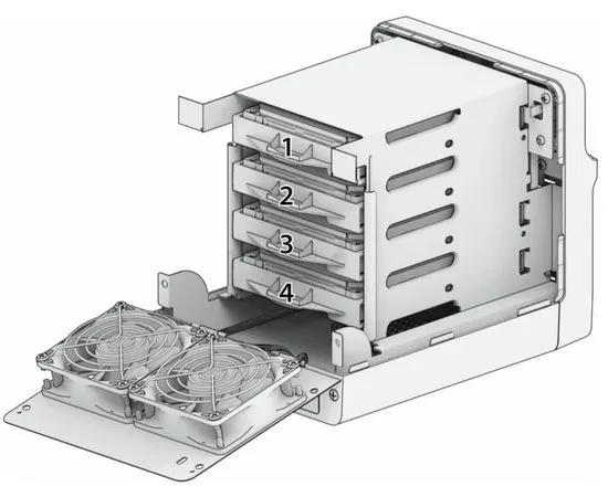 Сетевой накопитель Synology DS423, фото 4
