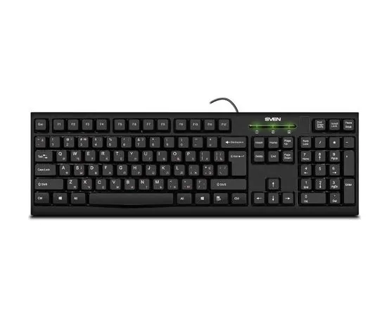 Клавиатура Sven KB-S300, Black, USB, черный (SV-015756)
