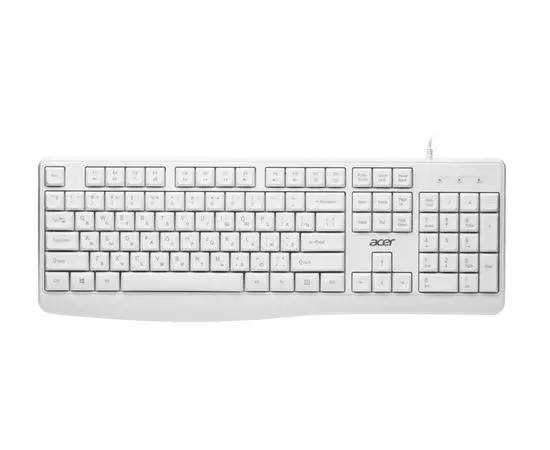 Клавиатура Acer OKW301 USB, белый (ZL.KBDCC.01B)
