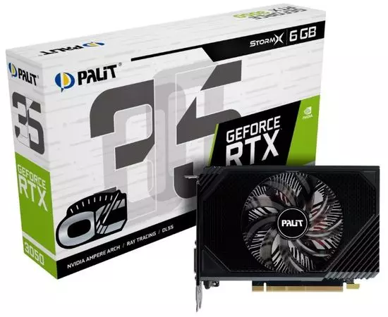 Видеокарта Palit GeForce RTX3050 6GB GDDR6 STORMX (NE63050S18JE-1070F/1072F), фото 5