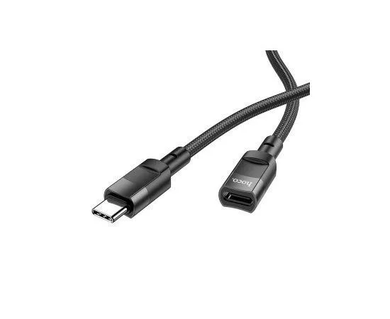 Кабель удлинитель USB2.0 Type-CM -> Type-CF, 1.2m (HOCO) U107, черный (6931474789990), фото 2