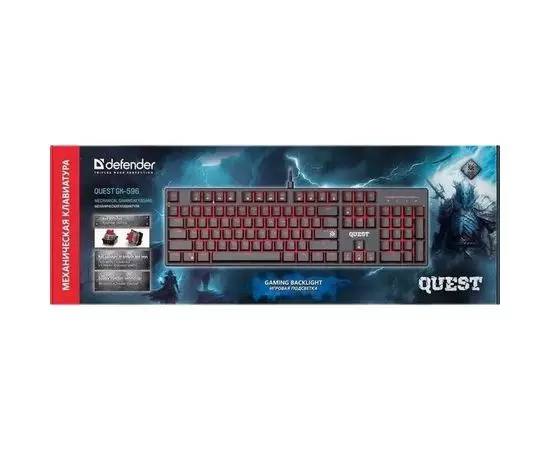 Клавиатура Defender QUEST GK-596, USB, черный (45596), фото 4