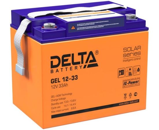 Батарея для ИБП, 12V, 33Ah (Delta) (GEL 12-33)