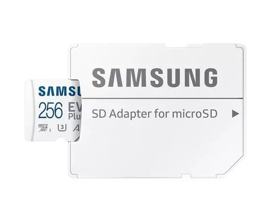 Карта памяти MicroSDXC 256Gb Class 10 UHS-I U3 + адаптер (SAMSUNG EVO PLUS) (MB-MC256KA/EU), фото 5