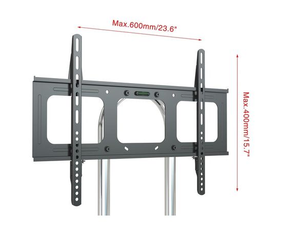 Мобильная стойка 37"-70" (Cactus, CS-VM-ST04H) черный, фото 2