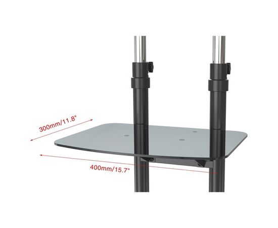 Мобильная стойка 37"-70" (Cactus, CS-VM-ST04H) черный, фото 3