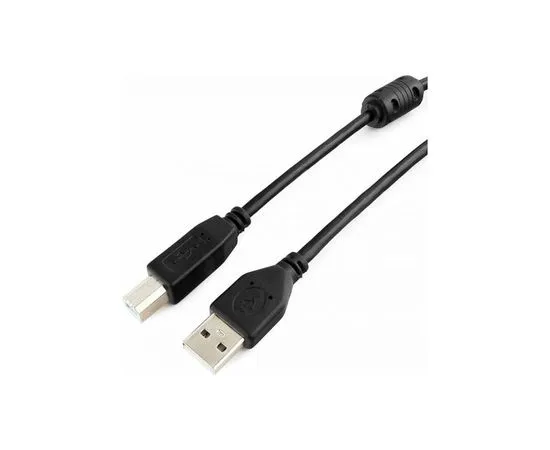 Кабель USB2.0 3m (Gembird) 1 фильтр, черный (CCF-USB2-AMBM-10), фото 2