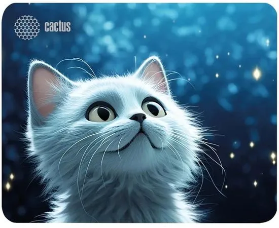 Коврик для мыши Cactus CS-MP-P06XS, White Cat