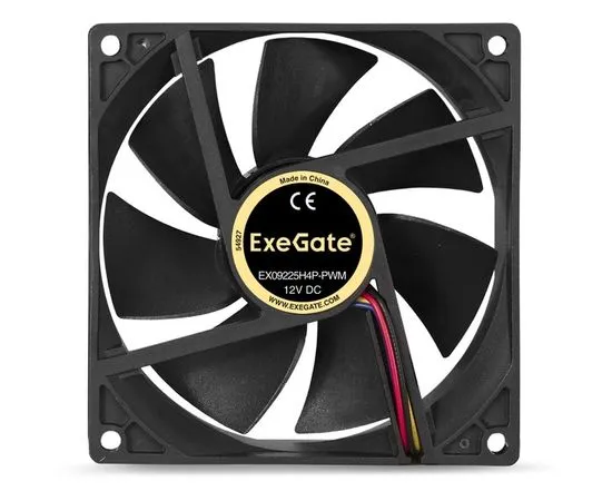 Кулер для корпуса Exegate E09225H4P-PWM 92x25mm, 4pin, PWM (EX283384RUS), фото 2