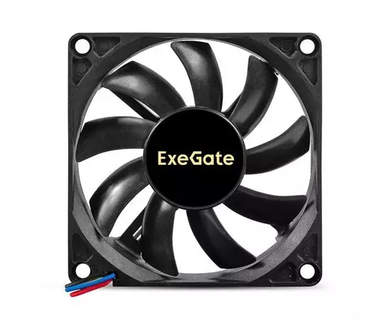 Кулер для корпуса Exegate EX08015S4P-PWM, 80x80x15 мм, подшипник скольжения, 4pin, PWM (EX295235RUS), фото 3