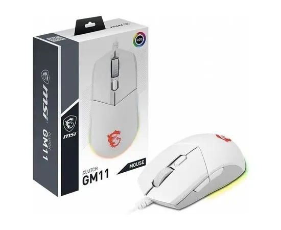 Мышь MSI Clutch GM11, белый (GM11 White), фото 5