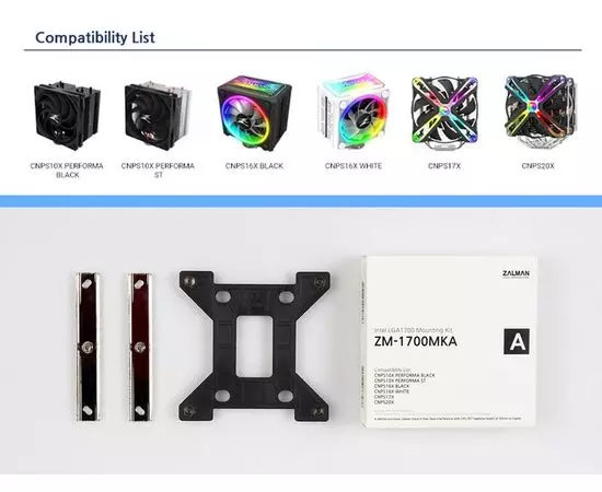Комплект креплений ZALMAN ZM-1700MKD для сокета LGA1700 для NPS10X PERFORMA/CNPS20X (ZM-1700MKA)