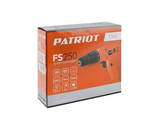 Дрель-шуруповерт сетевая PATRIOT FS 250 The One (120301465), фото 5
