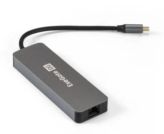 Док-станция для ноутбука ExeGate DUB-21C/PD/HL Type-C, серый (EX293982RUS), фото 2