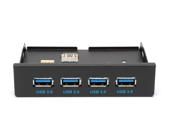 Панель лицевая FP3.5-USB3-4A в 3.5" отсек корпуса, 4*USB3.0 (Gembird)
