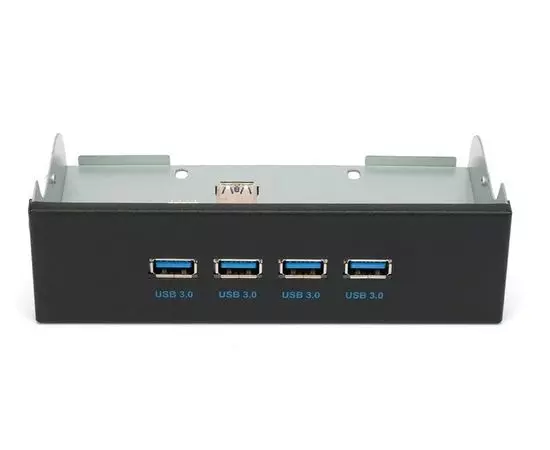 Панель лицевая FP5.25-USB3-4A в 5.25" отсек корпуса, 4*USB3.0 (Gembird)