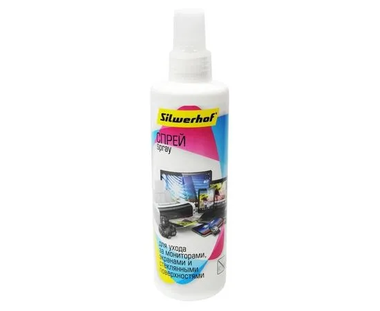 Спрей-очиститель для экранов и стекол (SILWERHOF SCREEN CLEAN, 250мл) (671210/417288)