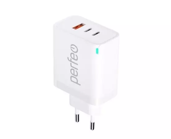 Зарядное устройство Perfeo I4655, USB A+2x USB C, PD (65W), белый
