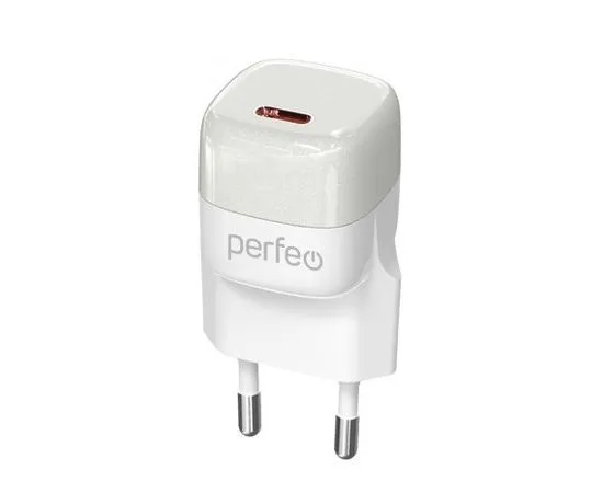 Зарядное устройство Perfeo I4651, USB C, PD (20W), белый, Цвет: Белый