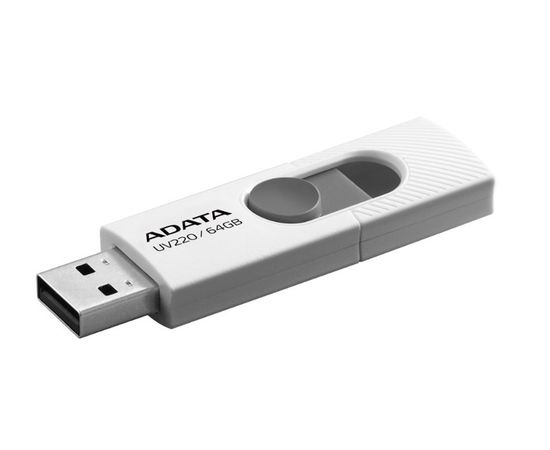 USB Flash-накопитель 64Gb (ADATA, UV220) White (AUV220-64G-RWHGY), фото 2