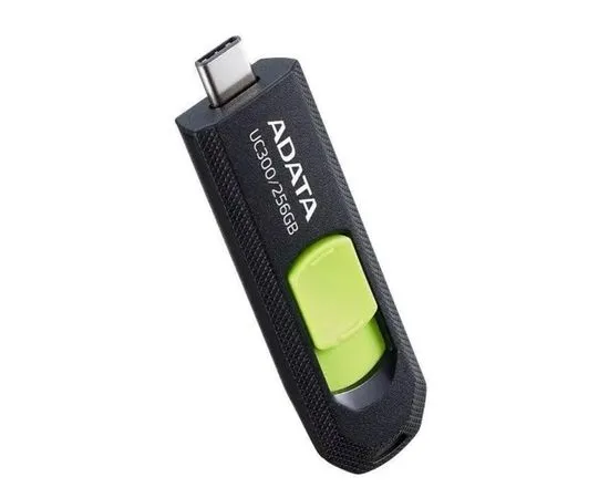 USB Flash-накопитель 256Gb USB 3.2 Type-C (ADATA, UC300) (ACHO-UC300-256G-RBK/GN), Цвет: Чёрный/Зелёный, фото 2