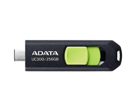 USB Flash-накопитель 256Gb USB 3.2 Type-C (ADATA, UC300) (ACHO-UC300-256G-RBK/GN), Цвет: Чёрный/Зелёный