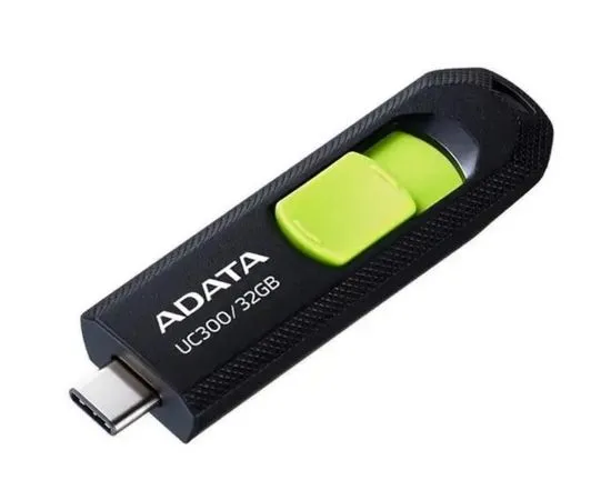 USB Flash-накопитель 32Gb USB 3.2 Type-C (ADATA, UC300) (ACHO-UC300-32G-RBK/GN)