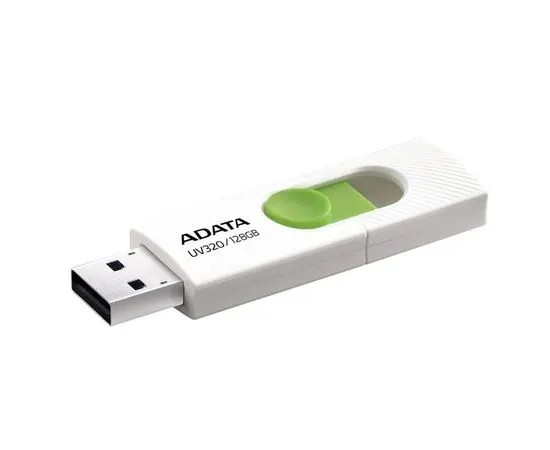 USB Flash-накопитель 128Gb USB 3.2 (ADATA, UV320) (AUV320-128G-RWHGN), Цвет: Бело-Зеленый, фото 2