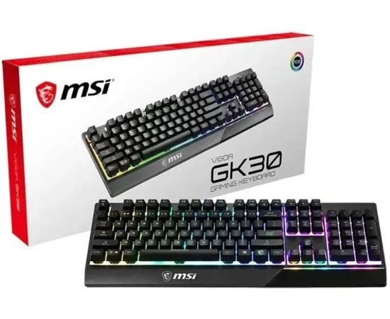 Клавиатура MSI VIGOR GK30 Black (S11-04RU236-CLA), фото 3