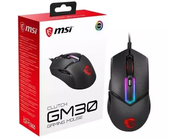 Мышь MSI Clutch GM30, черный (S12-0401850-D22), фото 4