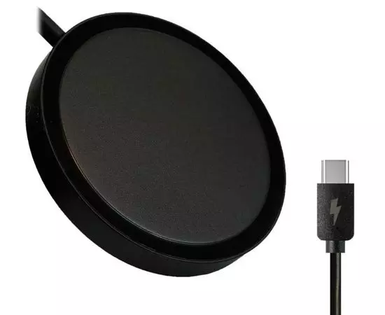 Беспроводное зарядное устройсво Borofone BQ23 Sufficient, Qi 15W, MagSafe, Type-C, черный (6941991105548)