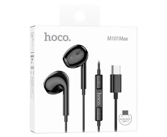 Наушники с микрофоном HOCO M101 Max Crystal, черный, Type-C (6931474782434), фото 5