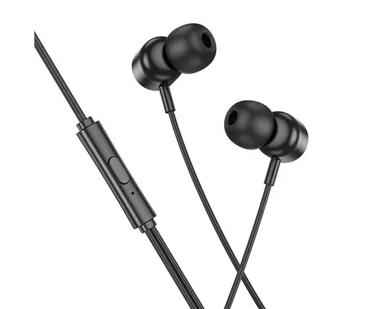Наушники с микрофоном HOCO M122 Power Metal, черный (6942007612685)