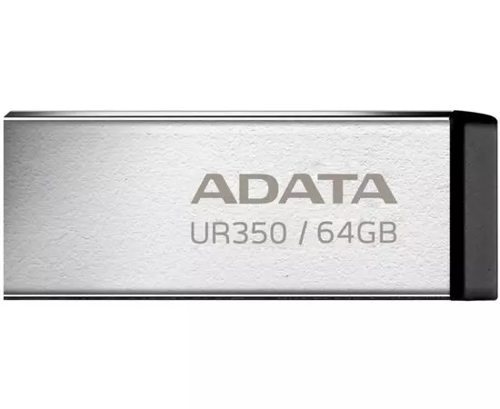 USB Flash-накопитель 64Gb USB 3.2 (ADATA, UR350), серебристый (UR350-64G-RSR/BK)