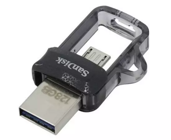 USB Flash-накопитель 128Gb USB 3.0/OTG microUSB (SanDisk, Ultra Android Dual Drive) (SDDD3-128G-G46), фото 2