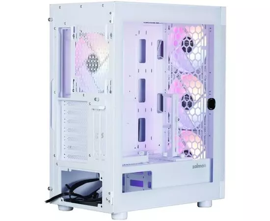 Корпус Zalman i4 TG White, без БП, фото 4